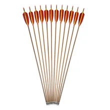 3/6/9pcs Archery 30inch Pure Carbon Arrow Spine 340 Bolt OD 7.6 mm Removable Arrowhead Hunting Accessory