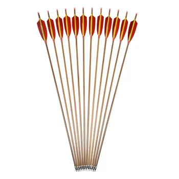 

3/6/9pcs Archery 30inch Pure Carbon Arrow Spine 340 Bolt OD 7.6 mm Removable Arrowhead Hunting Accessory