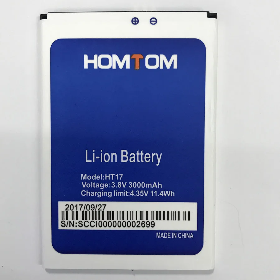 

NEW 3000mAh Battery For HOMTOM HT17/HT17 PRO Moble Phone+Tracking Number