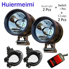 Huiermeimi 2 шт. 40 Вт 12 В Moto rcycle фар U2 LED для вождения автомобиля противотуманных фар Moto фара Offroad Грузовик moto rbike Spotlight DRL