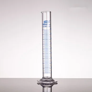 

Glass Cylinder 3 Piece Set 10 50&100ml ClassA Hexagonal Laboratory Glassware 3.3 Borosilicate Glass High Quality --Single