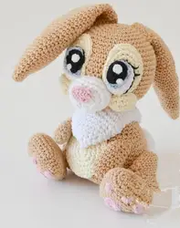 Вязаная крючком игрушка-погремушка armigurumi miss bunny Номер модели 915