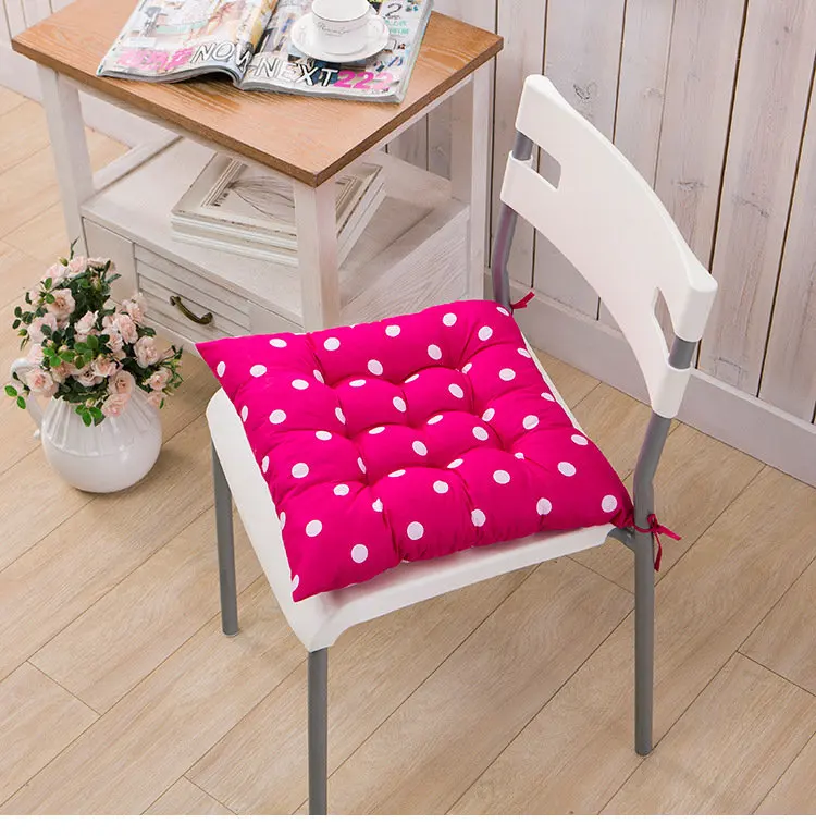 Зимний стул в скандинавском стиле, Cojines Decoracin Para El Hogar, диванная подушка, Офисная Толстая хлопковая подушка - Цвет: rose red