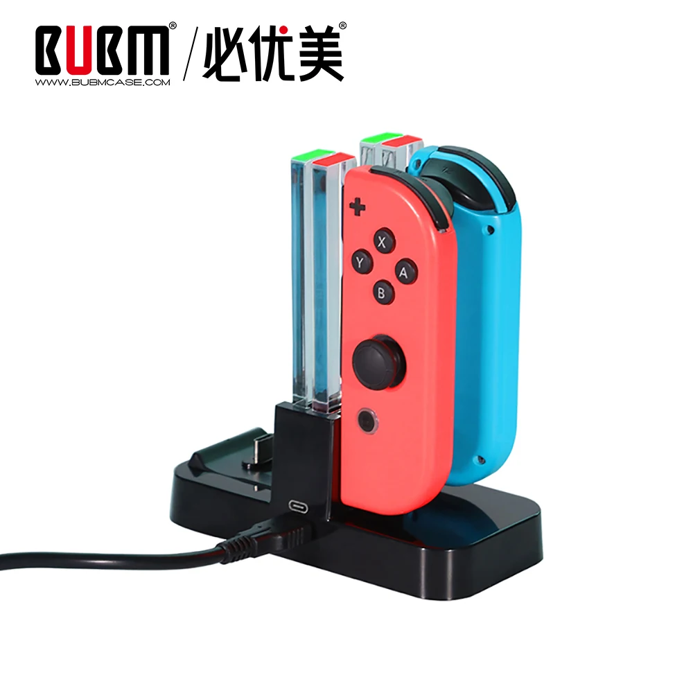 

BUBM Charging Dock for Nintendo Switch Joy-Con and Pro Controller, 5 in 1 Charger Station Stand with Individual LEDS indication