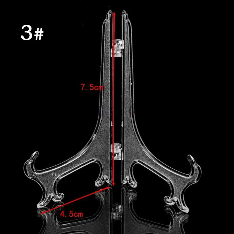 1 шт. ясная тарелка рамка для фотографий дисплей стойка пластина кадра фото рамка мольберт подставка-держатель для фото домашний декор инструмент quadros - Цвет: 3