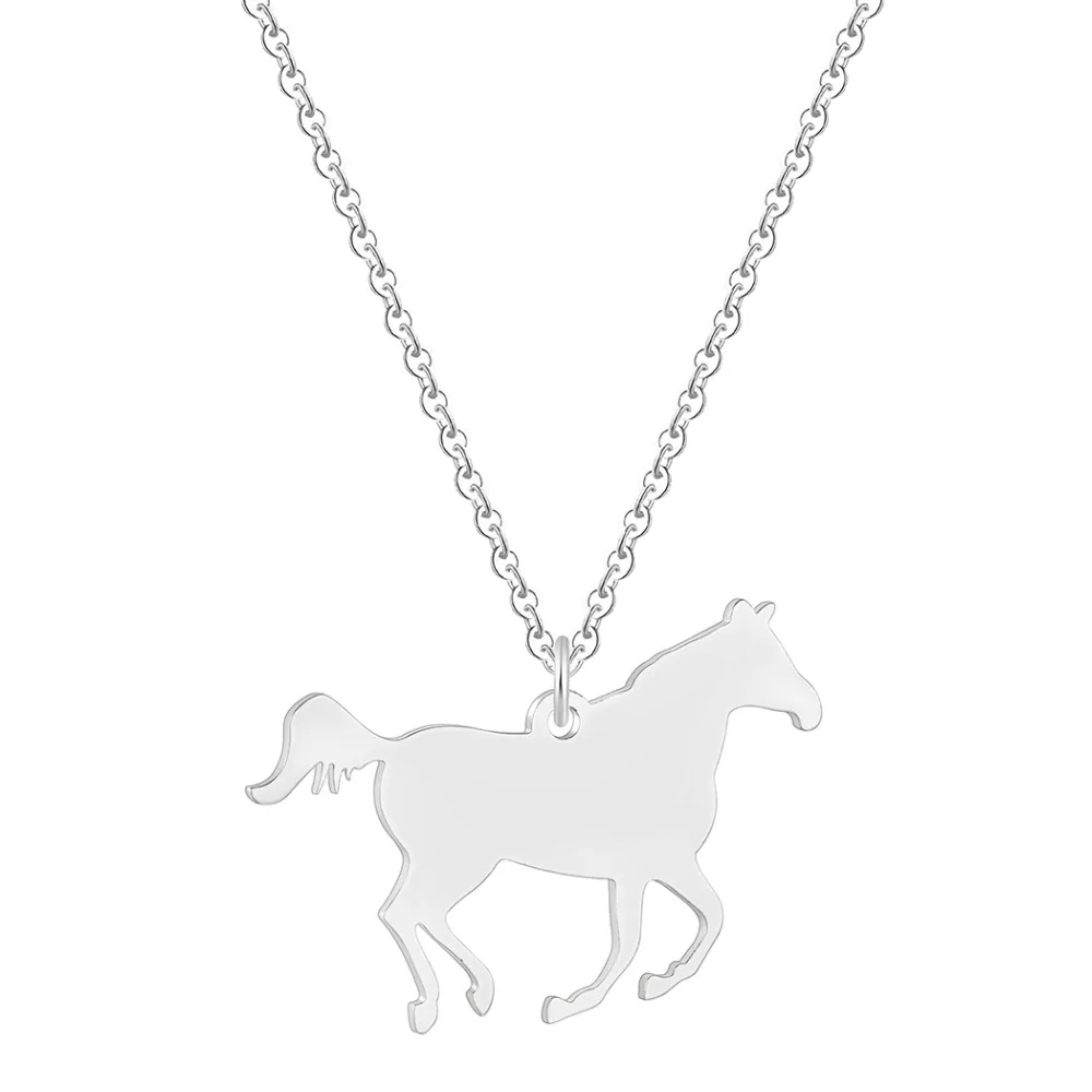 Vintage Bronce PLT Caballo Colgante Collar Regalo para Damas Niñas para Hombre amantes de los caballos