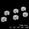 100pcs 13mm IR LED mini Lens 1W 3W 5W 15 30 45 60 90 100 Degree Needn't Holder for IR CCTV LED Convex Lenses ► Photo 1/6