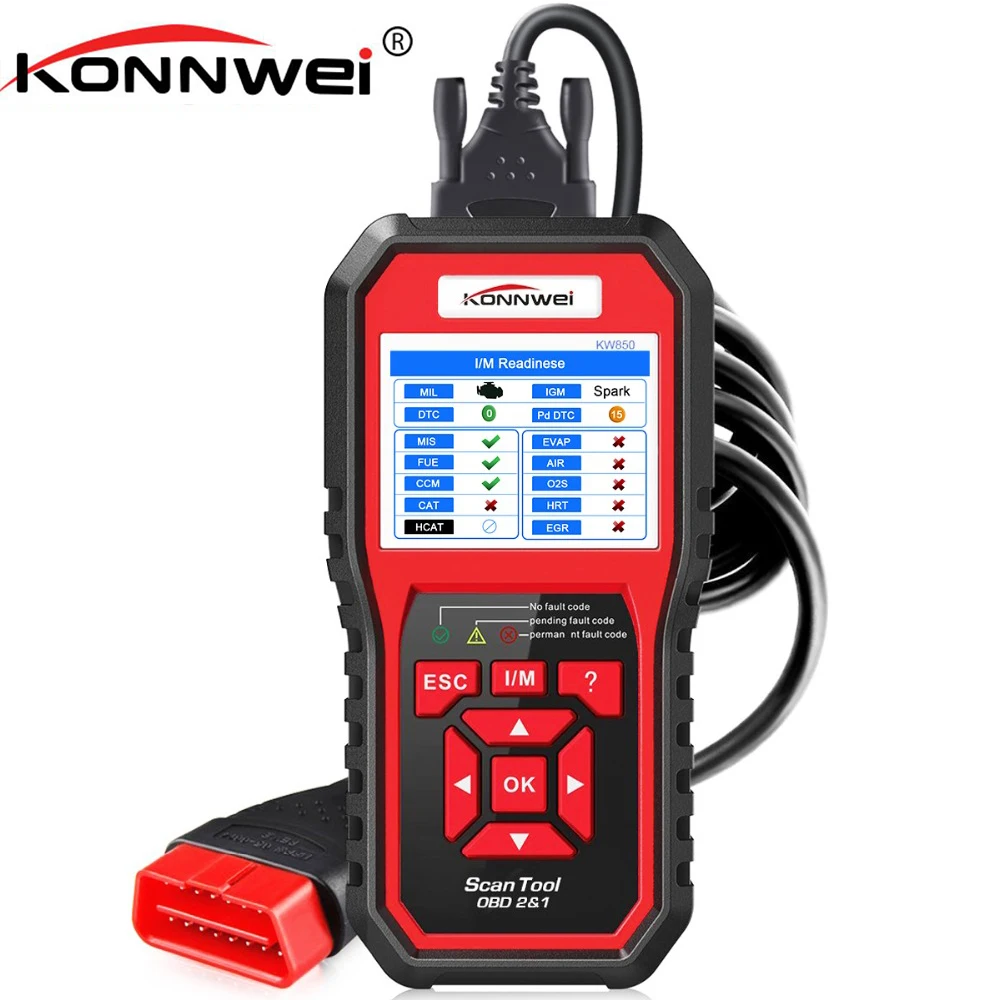 KONNWEI OBD2 Automotive Scanner OBD 2 Auto Diagnostic Scanner Engine Fault Error Code Reader ODB2 Diagnostic Scan Tool for Car konnwei c mini bluetooth wireless wifi obd ii car auto diagnostic scan tools