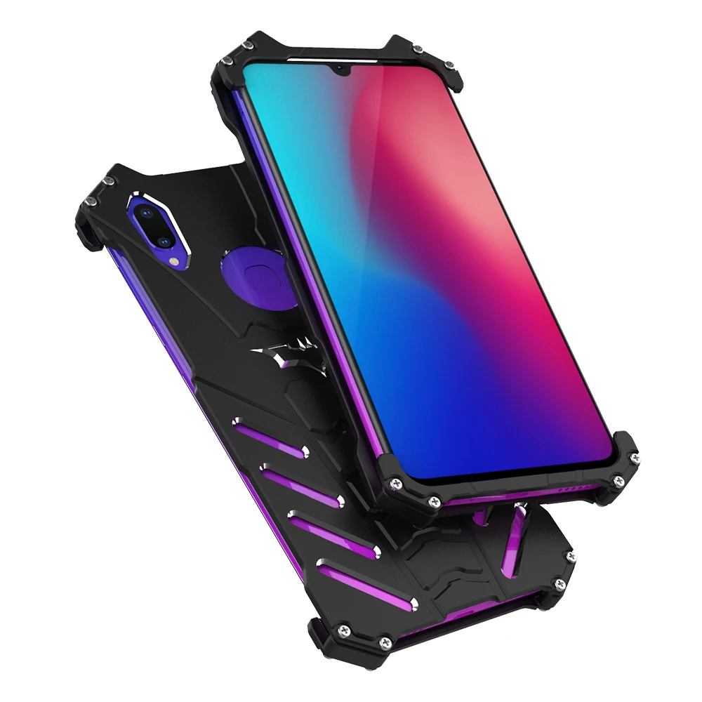 Роскошный защитный чехол для телефона VIVO Z3 Z1 X23 Nex Y79 X21 X20 Plus x21i металлический