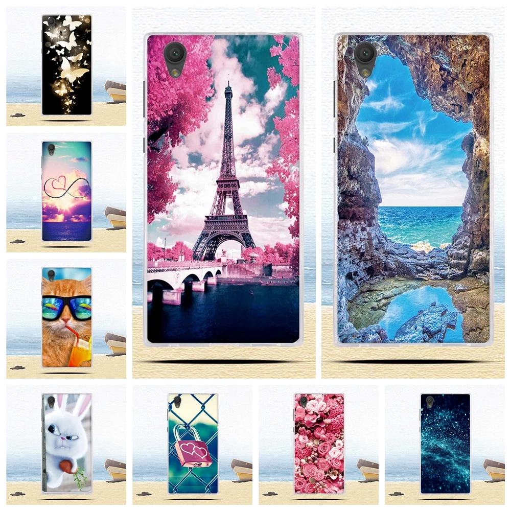 

Soft Silicone Cover For Sony Xperia L1 E6 G3311 G3312 G3313 TPU Back Case For Sony Xperia L 1 l1 Painted Print Phone Shells Bags