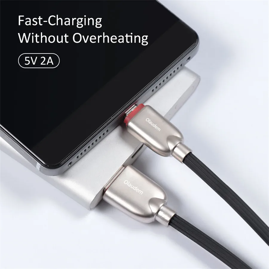 Olaudem TPE Micro USB кабель 2A шнур быстрой зарядки для телефона Android кабели мобильных