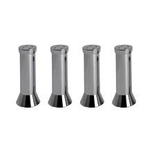 120x38 мм из цинкового сплава высота регулируемые ножки шкафа Серебряный стол диван кровать игрушечная, игрушечная мебель ноги