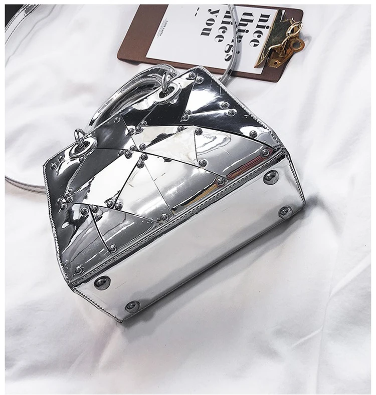 Silver Mirror Tote Bag - Priddy Cool