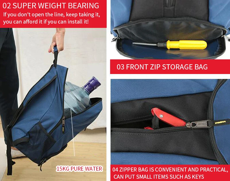 Сумка для инструментов, наплечный набор, многофункциональный рюкзак, комплект для ремонта лифта, холщовые утолщенные сумки на плечо