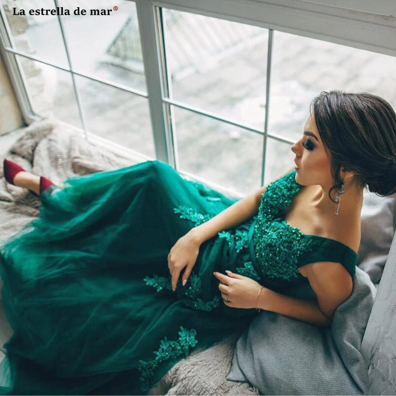 Vestido verde esmeralda новые тюлевые бисерные сексуальные V шеи линии Зеленый Белый Розовый бордовые платья для подружки невесты длинные abendkleide