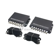Haohanxin8 8CH Audio Video Data Signal to Fiber Communication Media Converter Optical Transceiver FC20KM 1 Pair