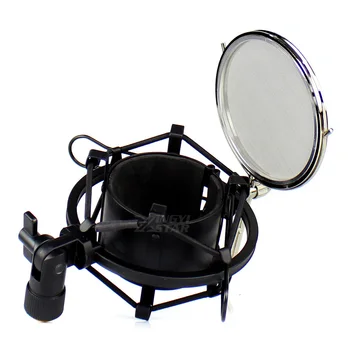 

Metal Shockmount Spider Microphone Shock Mount Stand For P120 P220 P420 C314 C214 P820 Tube Condenser Mic Wind Screen Pop Filter