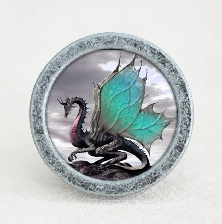 Hot Sale 521e2 Fly Dragon Knobs Drawer Dresser Knobs Handmade