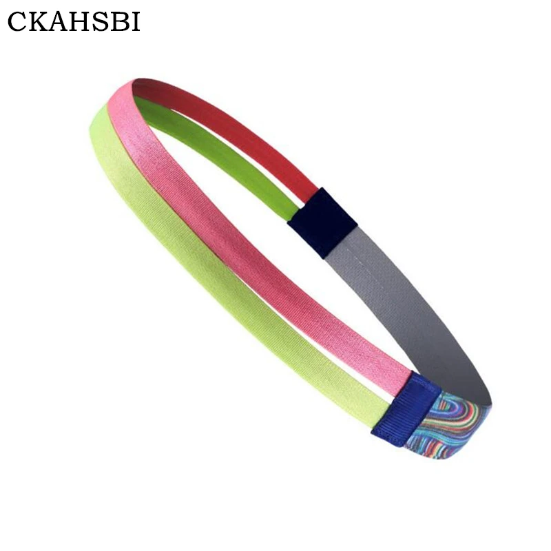 

CKAHSBI Cycling Headwear Colorful Print Silicone Non-Slip Soft Elasticity Bike Bicycle GYM Sweat Hoop Bandana Bezel Headbands