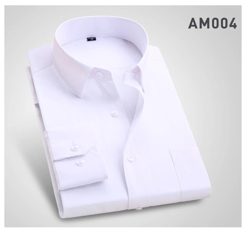 Мужские плюс Размеры рубашки с длинным рукавом Бизнес Формальная работа camisa социальной masculina 6XL 7XL 8XL