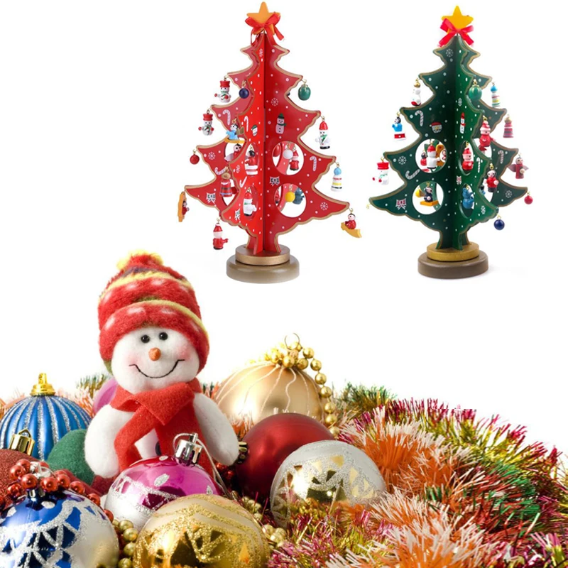 Креативные DIY деревянные елочные украшения Рождественский подарок украшения для рождественской елки настольные украшения