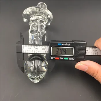 Rotation Pyrex glass crystal dildo Sex toy Adult products for women penis Anal butt plug men female male masturbation 5