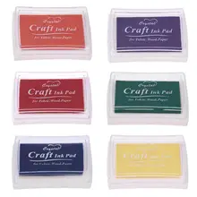 Multi-colors Craft Ink Pad DIY Home Stamp Ink Pad for Scrapbooking Stamps Partner Finger Ink Pad for Kids Craft Album Decoration