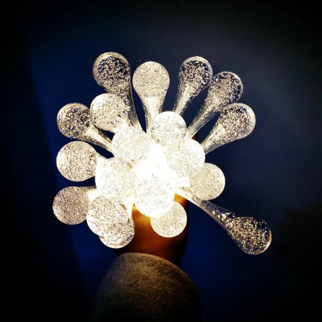 Vlamloze draagbare vakantie party led verlichting, water drop 3 M 20 ... Vlamloze draagbare vakantie party led verlichting, water drop 3 M 20 ...