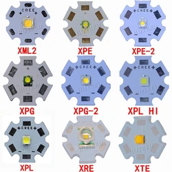 1pcs CREE XPG2 XML2 XM-L T6 XBD XM-L2 / XP-E R3 / XR-E Q5 / XP-G2 R5 / XT-E R5 LED Flashlight light Bulb Chip With 20mm Base