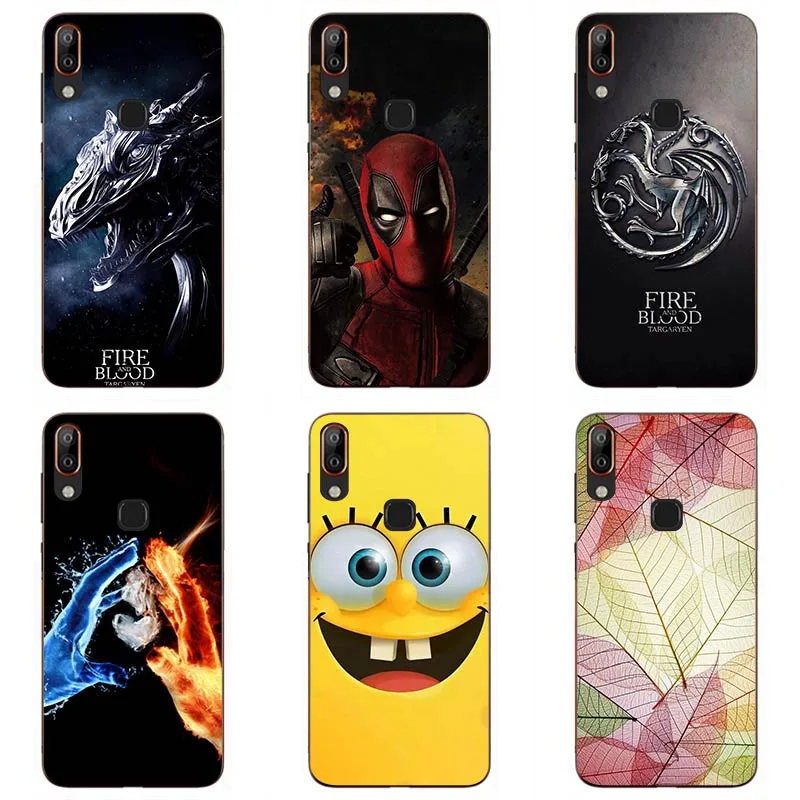 

Soft silicone Cover Cases For BQ Vsmart Active 1 plus Silicone Painting Phone Case Soft TPU Patterned fitted Case shell