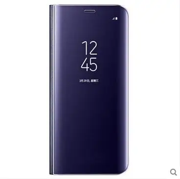 Для samsung Mirro чехол Прозрачный чехол для телефона EF-ZG955 для samsung Galaxy S8 G9500 S8+ S8 Plus SM-G955 - Цвет: Purple