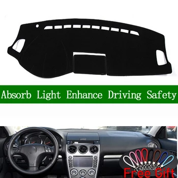 

For mazda 6 2004 2005 2006 2007-2016 Dashboard Cover Sun Shade Non-slip Dash Mat Pad Carpet Car Stickers Interior Accessories