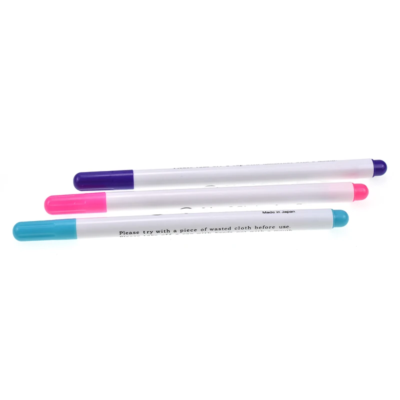 

3pcs/set Stitch Markers Soluble Cross Stitch Water Erasable Pens Grommet Ink Fabric Marking Pens DIY Needlework Sewing Tools