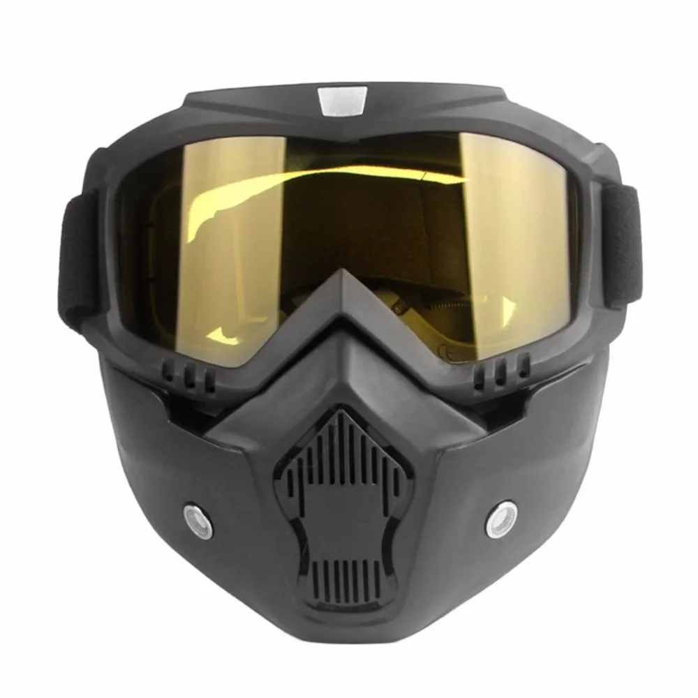 

Motorcycle Unisex Vintage safety googles Cool Half Helmet Riding Mask Off-road Windproof Goggles with Adjustable Elastic Strap