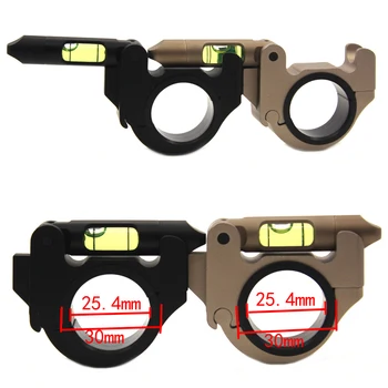 

Hunting Scope mounts Ring 1" 30mm Articulating Fold Over Action Scope Anti-Cant Scope Level for Scope Rings Mount