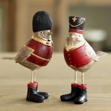 Американский кантри полноценно смолы Ретро старой мебели украшения 1 домашняя Любители птиц Робин