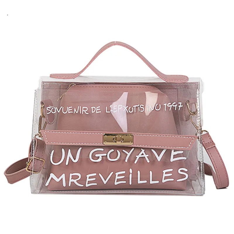 

Small Bags for Women Clear Transparent PVC Shoulder Bags Candy Color Women Jelly Bags Purse Handbags femme Crossbody Bag