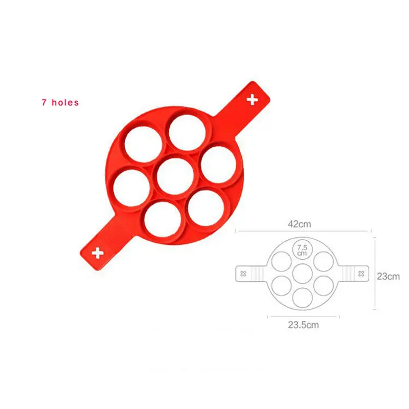 Кухня с антипригарным покрытием жареные Пособия по кулинарии Яйца Силиконовые формы флип Fipping блинница Выпечка инструменты яйцо Плита сердце круг яйца лоток