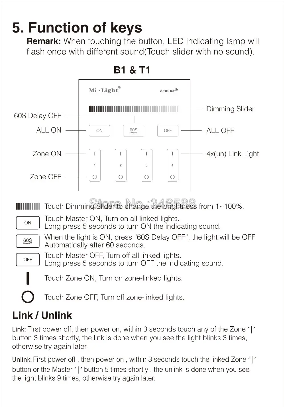 Светильник Mi. Smart Touch panel контроллер B1 B2 B3 B4 T1 T2 T3 T4 Одноцветный/RGBW/RGB+ CCT для светодиодной ленты/панельный светильник/лампа