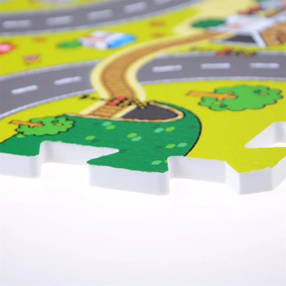 Коврики развивающий игровой коврик-головоломка коврики Гома Eva пены коврики городские коврики с изображением дорог для детей ковер детские игрушки для детей игровой коврик