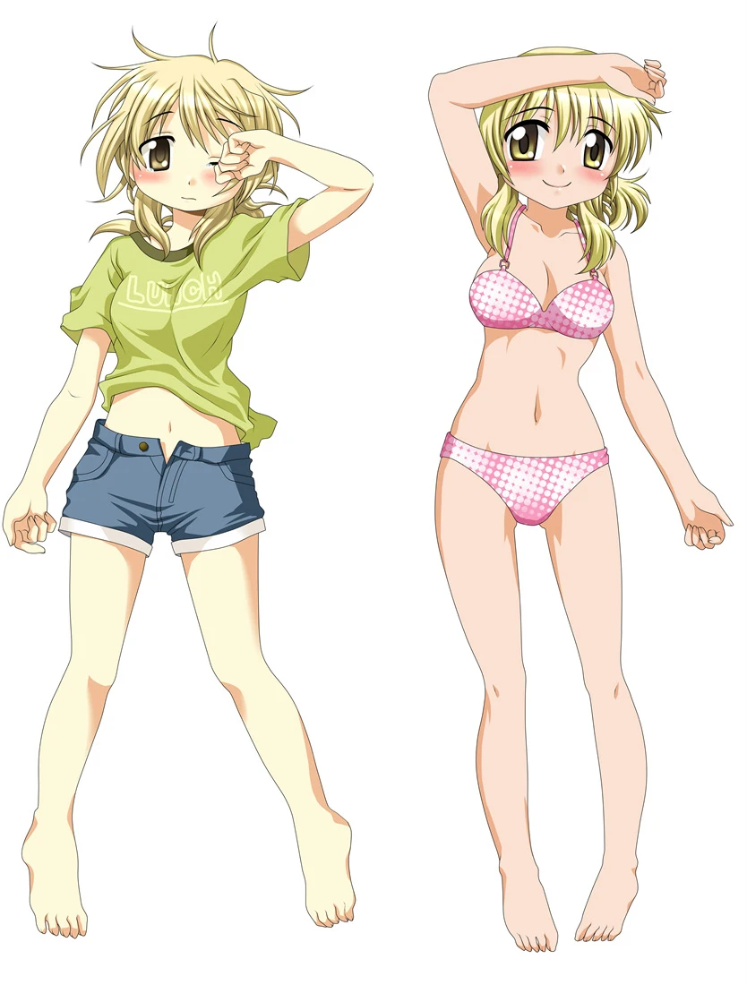 2018 July Anime Hidamari эскизные персонажи Yuno Miyako Nazuna otaku Dakimakura наволочка обнимающая