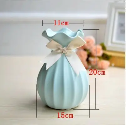 Скандинавские американские минималистичные современные украшения для дома в гостиной белая керамическая ваза, креативная модель листа фарфор - Цвет: Style 7