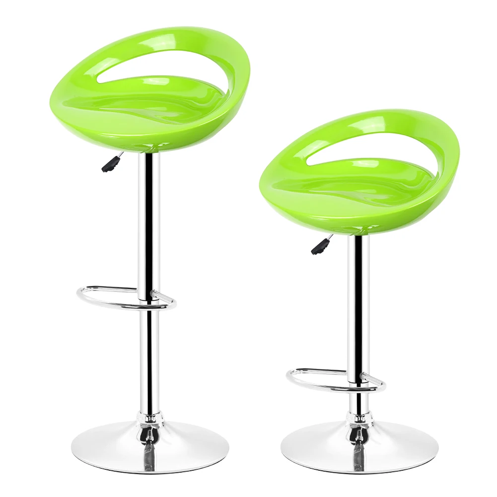 

2 pair 2Color Bar Chair ABS Kitchen Breakfast Stool Swivel Bar Chair Free Shipping in DE FR Kitchen Home Bar Furniture Chair HWC