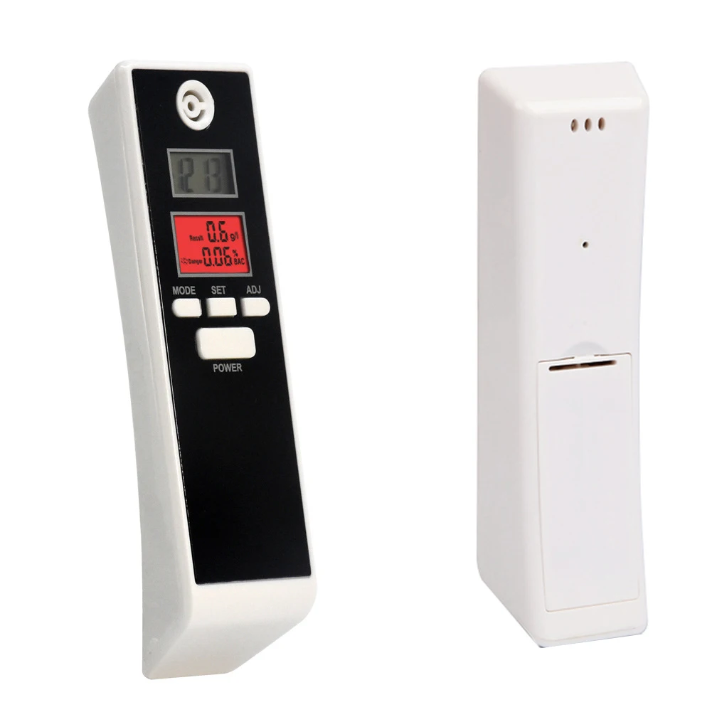 3 V LCD الرقمية الكحول بريفيسيونال فاحص نسبة الكحول في النفس وقوف السيارات كاشف أداة مع الخلفية القيادة أساسيات