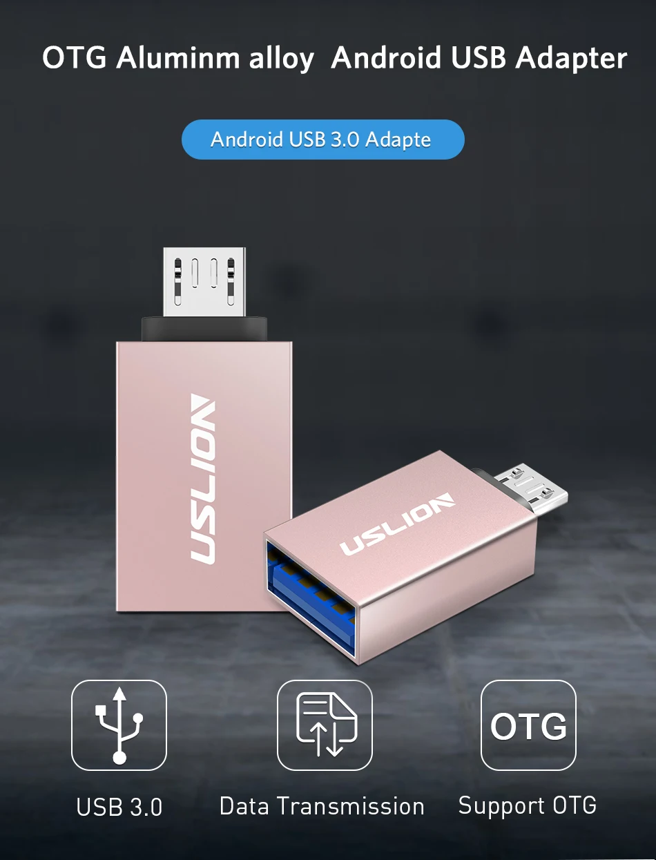 USLION usb type C к USB 3,0 type-C адаптер OTG Mciro Кабельные конвертеры для samsung S10 S9 S8 для Macbook USB C OTG адаптер