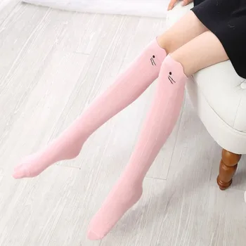 

New Cute Children Socks Print Animal Cotton Baby Kids Socks Knee High Long Fox Socks Toddler Girl Clothing Spring Accessories