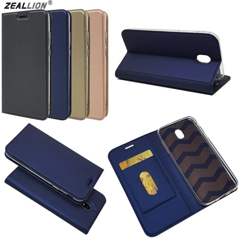 

ZEALLION For Samsung J3 J5 J7 A3 A5 A7 2017 J2 J5 J7 Prime J4 J6 2018 Slim Magnetic Voltage Leather Wallet Flip Stand Case Cover