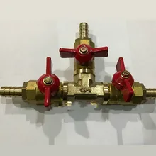 Собранный медный трехходовой шаровой шланг клапана модифицированный дизельный трубопровод пагода переключатель клапан масляный контроллер цепи