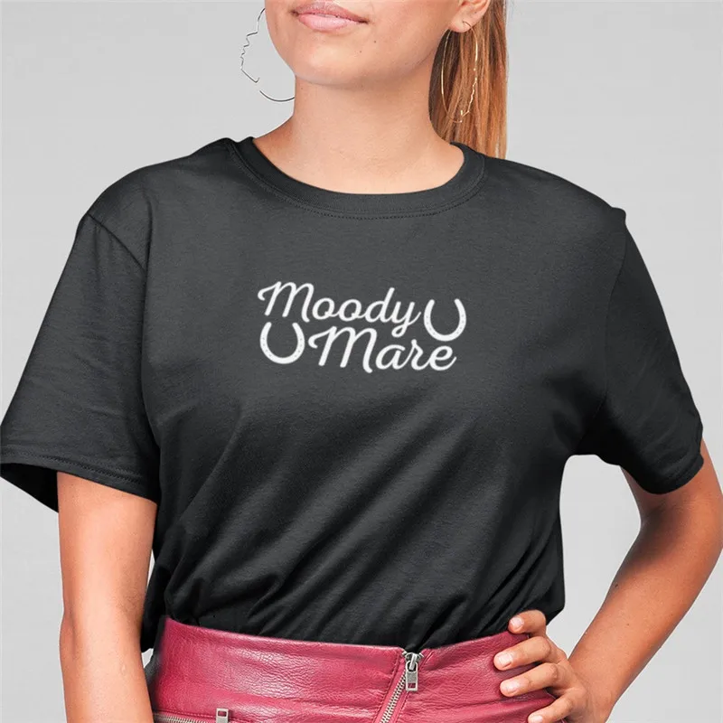 Personalised Moody Mare Funny Horse T Shirt - Great Equestrian gift for the Horsey Lover - 1 (1)