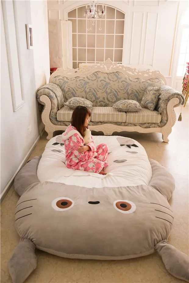 Fancytrader 230cm X 180cm Super Cute Giant Totoro Double Bed Carpet Sofa for 2 persons Free Shipping FT90192 (2)